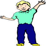 Boy Waving 1 Clip Art