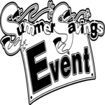 Summer Savings Event Clip Art