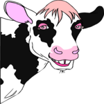 Cow Smiling 2 Clip Art