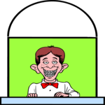 Window View - Boy Clip Art