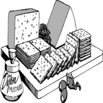 Cheese & Crackers 1 Clip Art