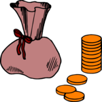 Money Bag & Coins