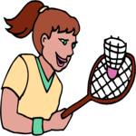 Badminton - Player 7 Clip Art