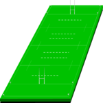 Rugby Field 1 Clip Art