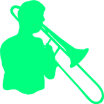 Trombone Player 4 Clip Art