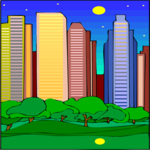City Skyline 57 Clip Art