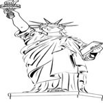 Statue of Liberty 01 Clip Art