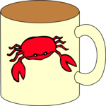 Mug - Crab Clip Art