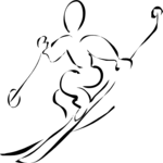 Skier 27 Clip Art
