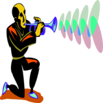 Trumpet Player 06 Clip Art