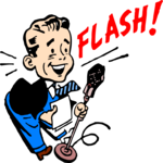 Radio Announcer - Flash! Clip Art