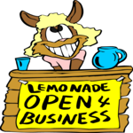 Lemonade Stand - Rabbit Clip Art