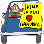 Honk if You Love Hanukkah Clip Art