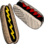 Hot Dogs 3 Clip Art