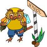 Student - Owl Clip Art
