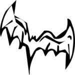 Bat 02 Clip Art