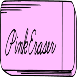 Eraser - Pink Clip Art