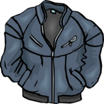 Jacket - Leather 09 Clip Art