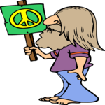 Hippie Man 4 Clip Art