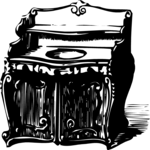 Antique Style Wash Stand Clip Art