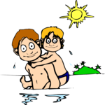 Swimmers 1 Clip Art