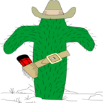 Cactus Cowboy Clip Art