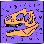 Dinosaur Skull 02 Clip Art