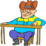 Cowboy Sitting 2