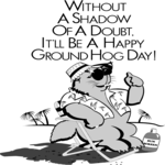 Groundhog Day 1 Clip Art
