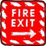 Fire Exit 2 Clip Art