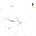Swan 05 Clip Art