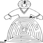 Maze - Dress Clip Art