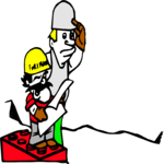 Foreman & Worker 2 Clip Art