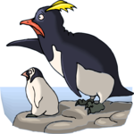 Penguin Pointing Clip Art