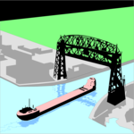 Aerial Bridge Clip Art
