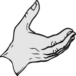 Palm Up - Right 2 Clip Art