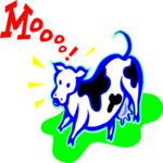Cow - MOOOO! Clip Art