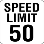 Speed Limit - 50 Clip Art