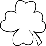 Four Leaf Clover Frame 2 Clip Art