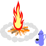 Campfire 01 Clip Art