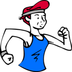 T & F - Runner 13 Clip Art