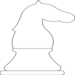 Knight - White 1 Clip Art