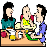 Family Dinner Clip Art