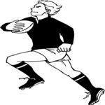 Rugby - Player 2 Clip Art