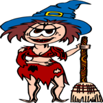 Costume - Witch 04 Clip Art