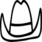 Hat - Cowboy Clip Art