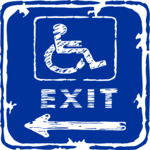 Handicap Exit 2 Clip Art