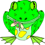 Frog Eating Fairy Clip Art