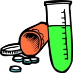 Pills & Test Tube Clip Art