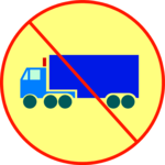 No Trucks 4 Clip Art